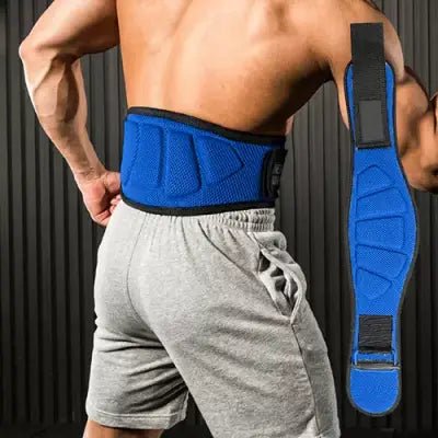Ceinture pour la musculation - FitnessWaistBelts™ - Bleu - L'expérience Gym