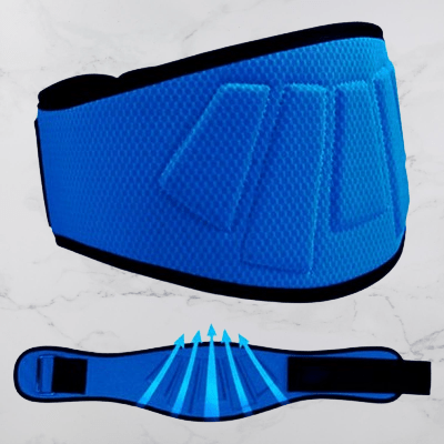 Ceinture pour la musculation - FitnessWaistBelts™ - Bleu - L'expérience Gym